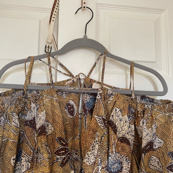 Ulla Johnson Tahlia Dress Size 12 Yellow Print - Picture 7 of 9